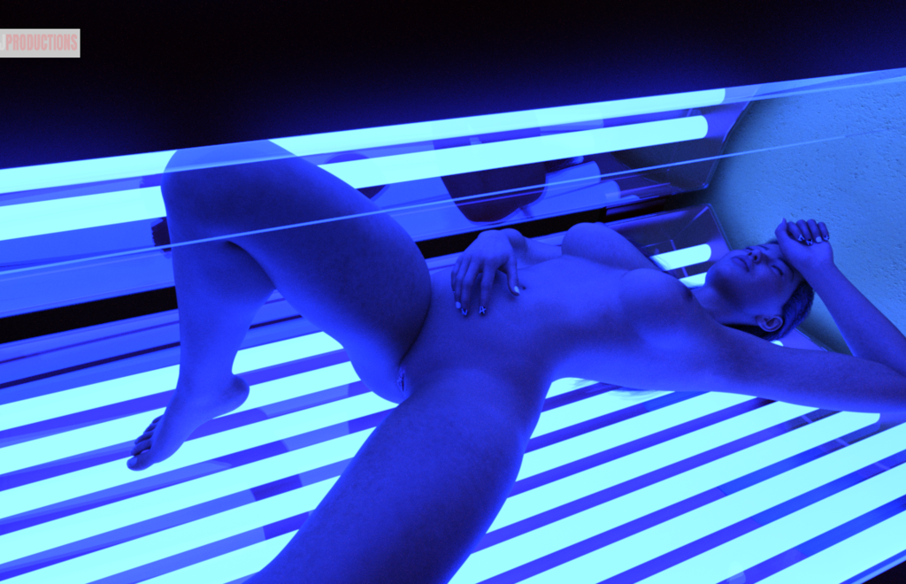 Kat Loves Relaxing In The Tanning Beds...