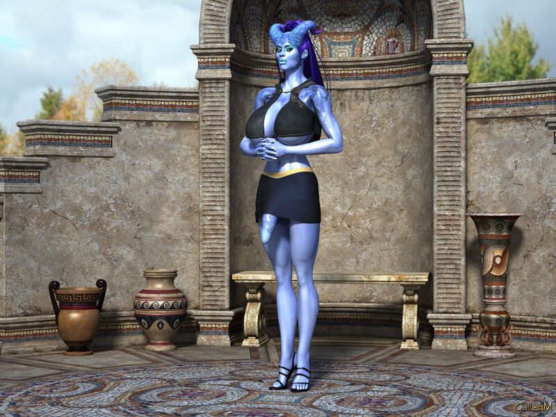 The Blue Tiefling