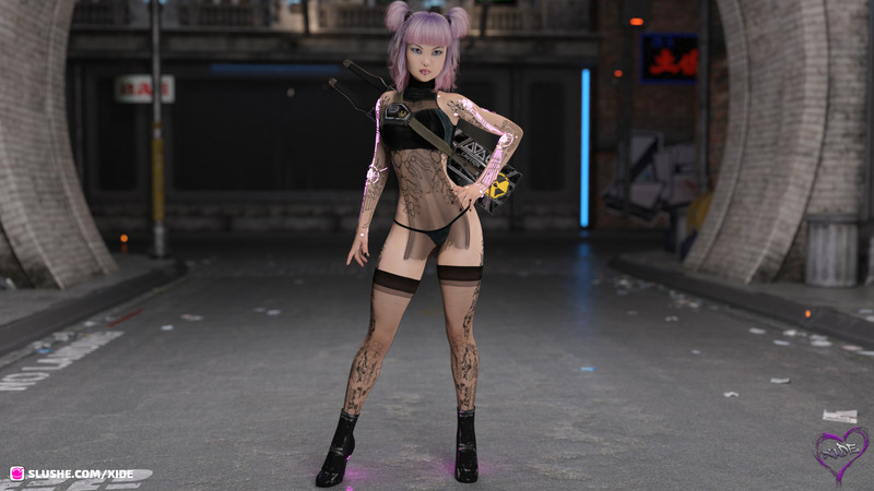 Ryzen - Cyberpunk girl 01