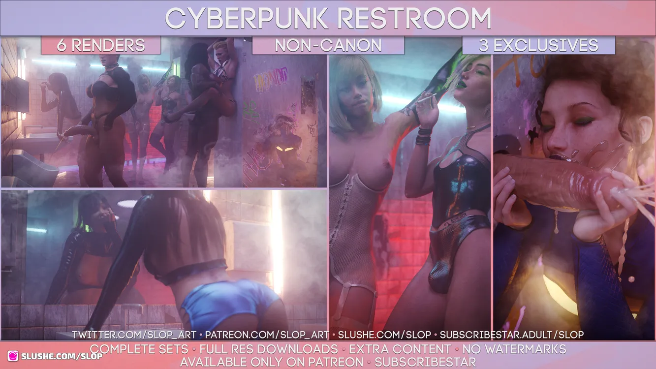 Cyberpunk Restroom