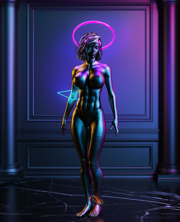 Neon Statue