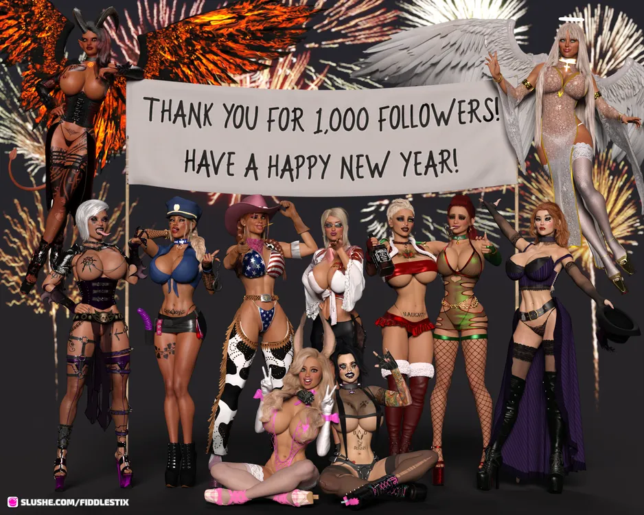 Thanks For 1,000 Followers! And Happy New Year!