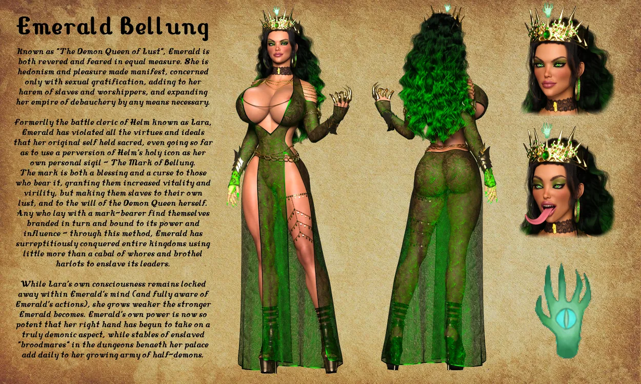 Emerald Bellung, The Demon Queen of Lust