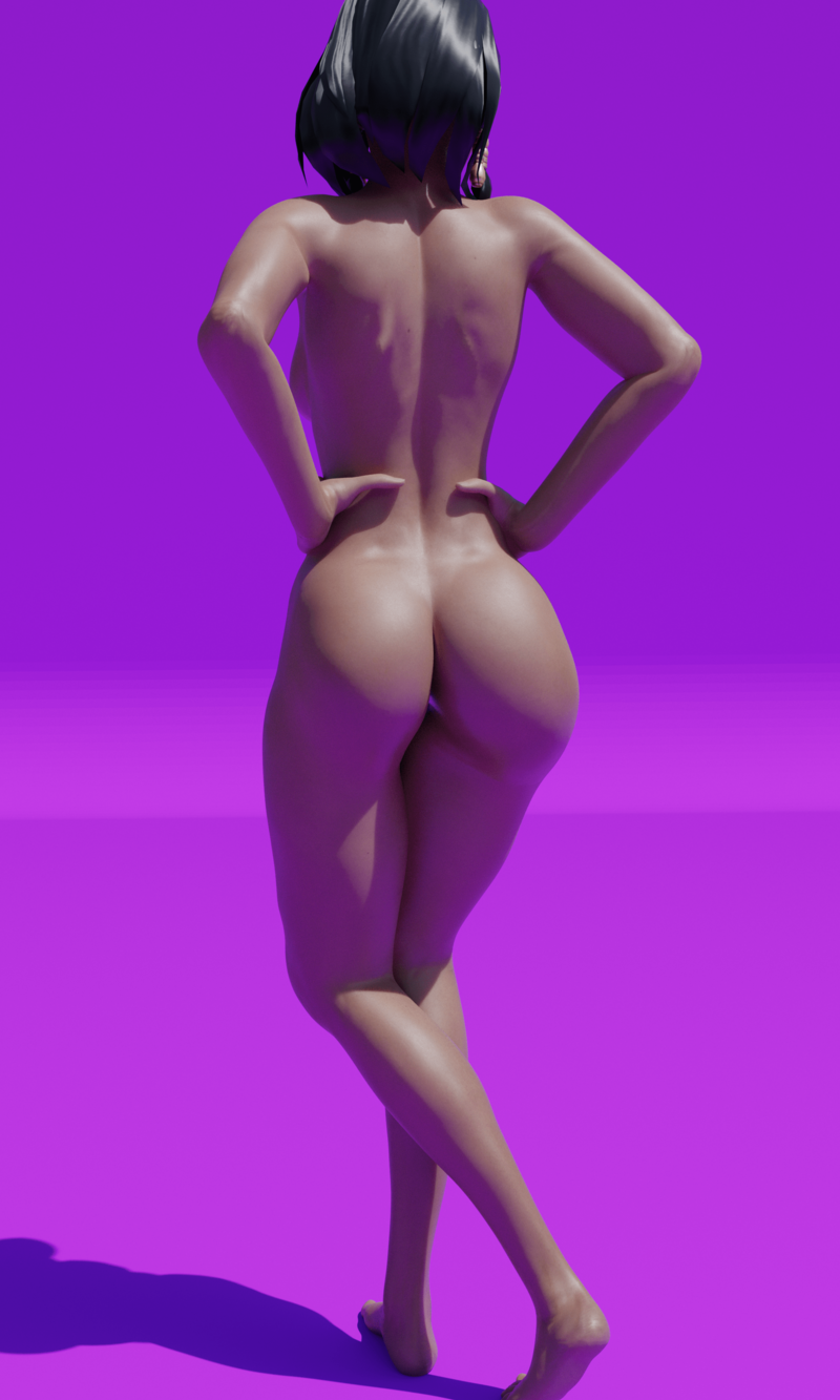 Pharah Nude modeling.