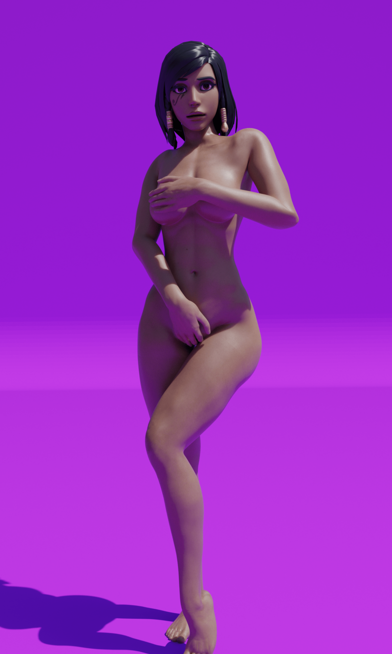 Pharah Nude modeling.