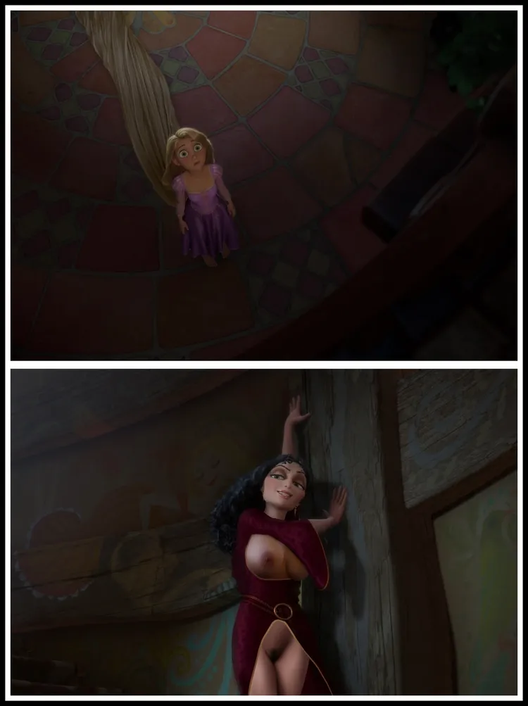 Gothel decides it's time she taught Rapunzel about sex