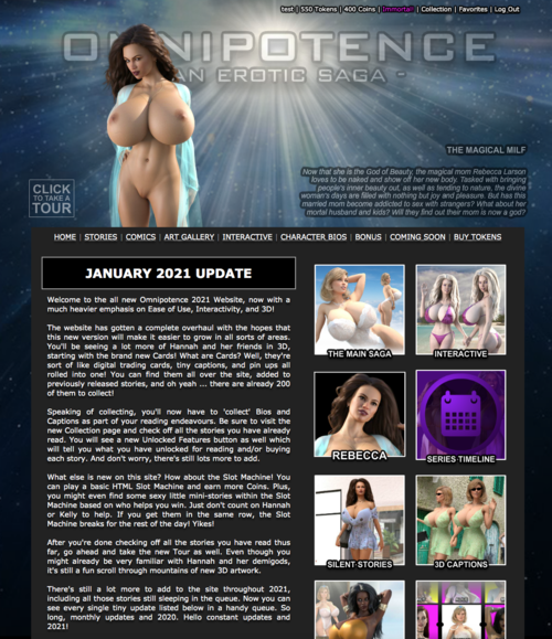 Omnipotence 2021 Website Launch