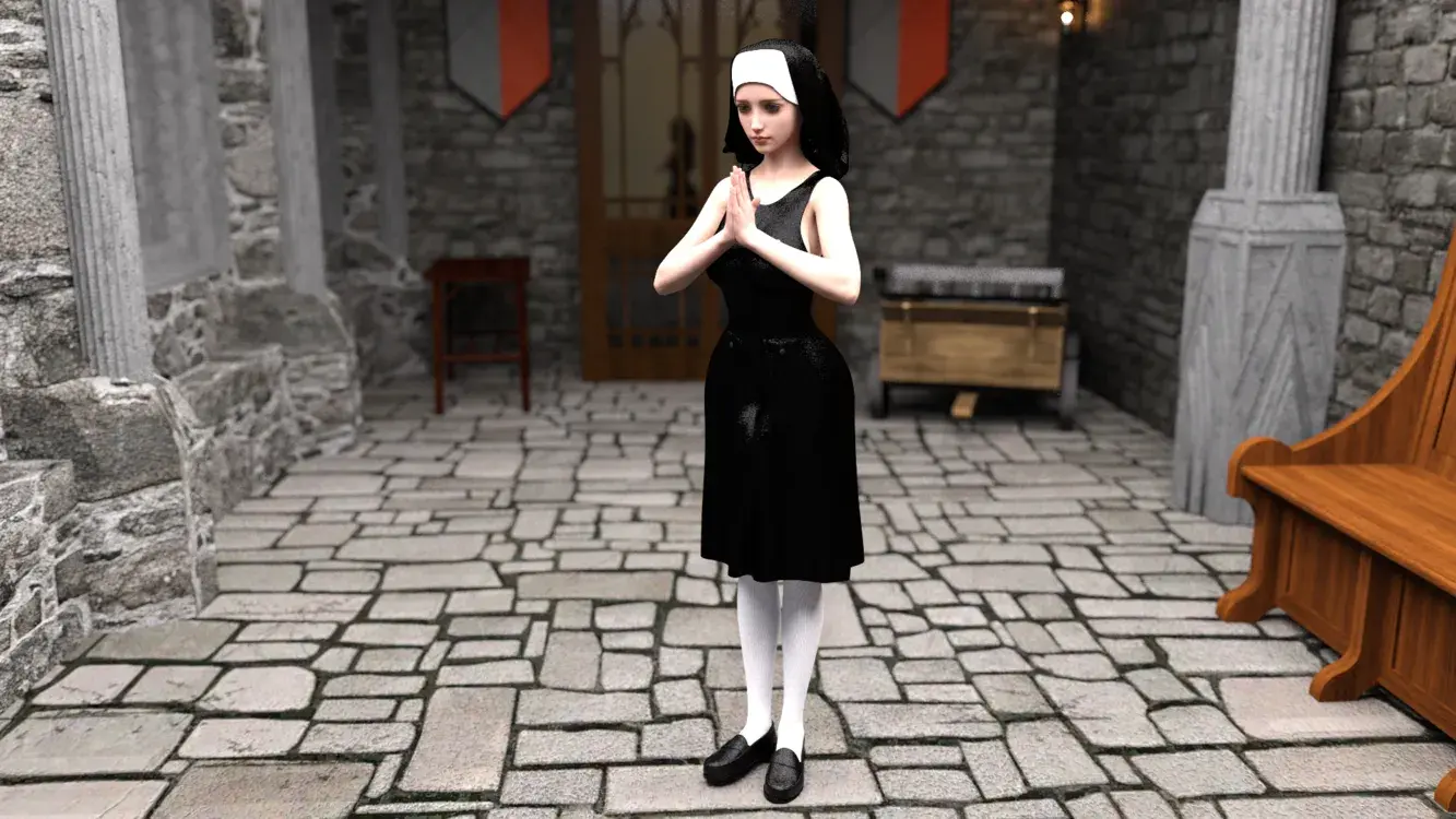 Nun in a Cloister