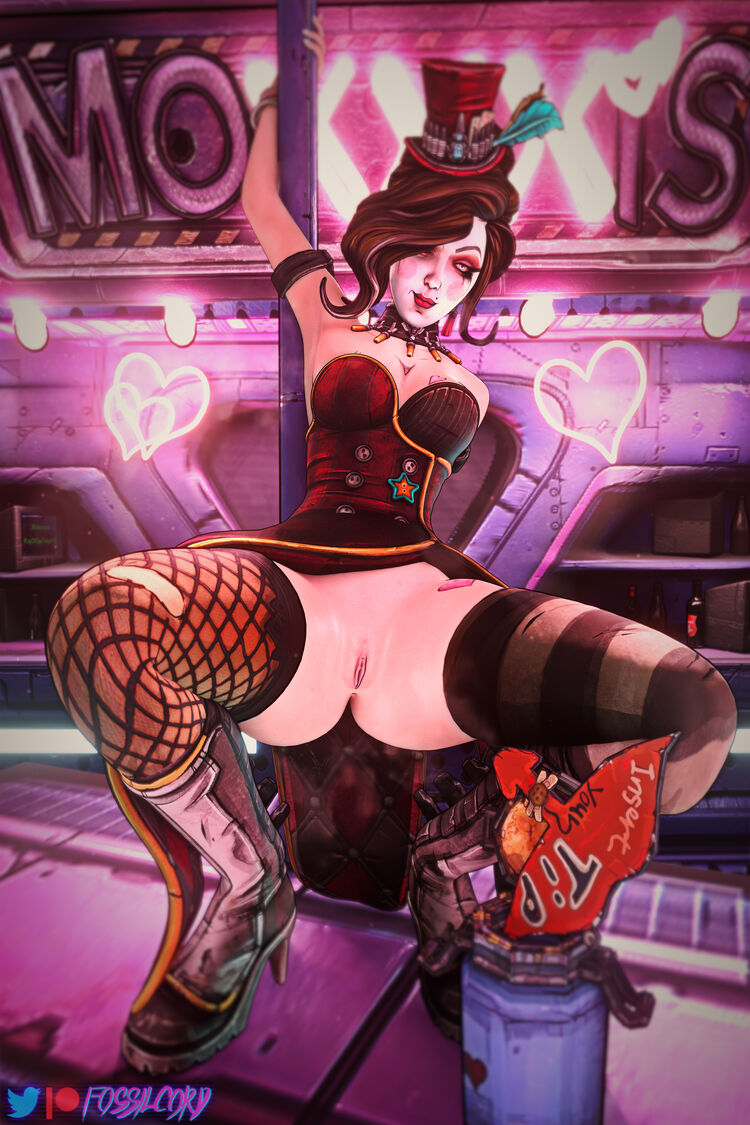 Moxxi on the bar