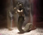 Queen of snakes:  no chance to hide (Guarded Angel concept art)