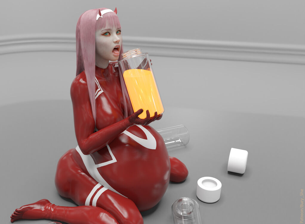 oh no Zero Two dont drink that