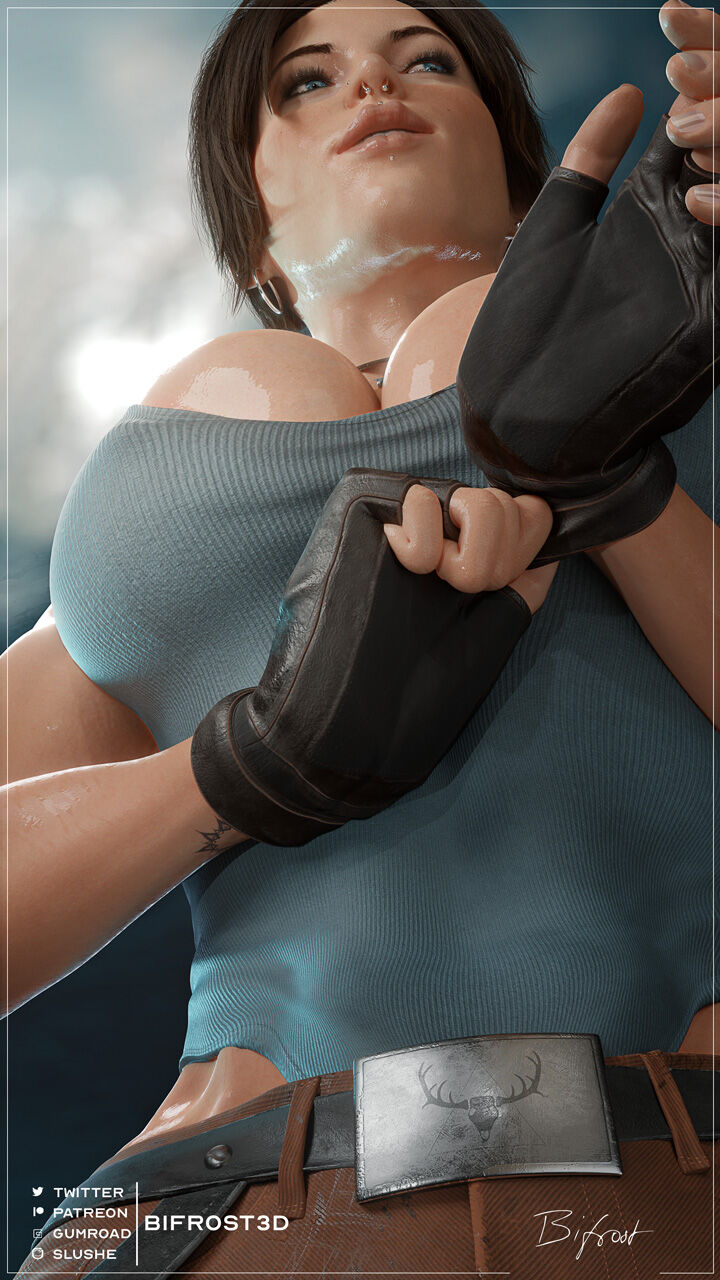 Let's Get Those Hands Dirty! - Lara Croft Pin-Up
