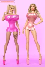 Courtney and Barbie