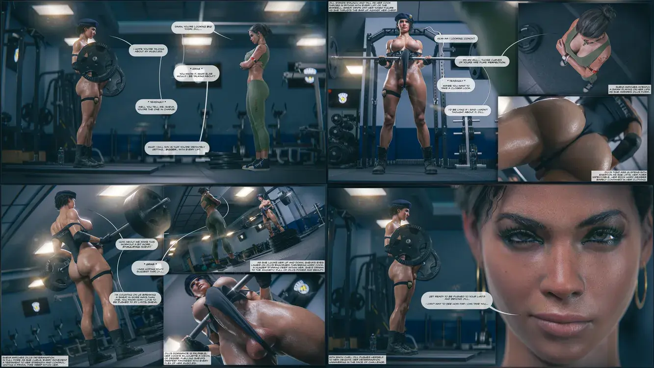 Jill and Sheva Gym Session Part 1 & 2