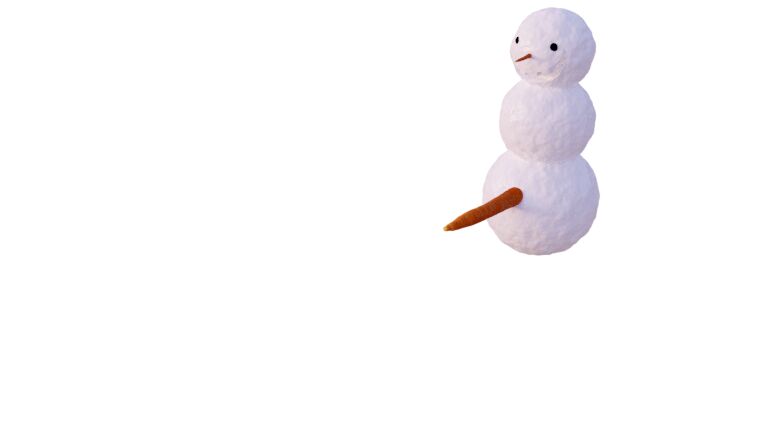 Dirty snowman freebie on my render