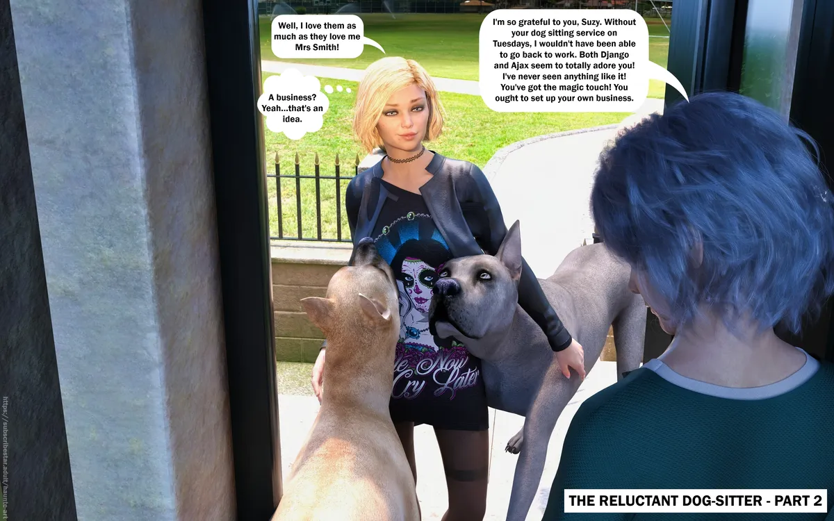 THE RELUCTANT DOG SITTER - PART 2  (Excerpts)