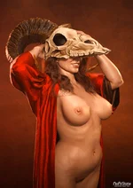 Nude with Ram Skull 2