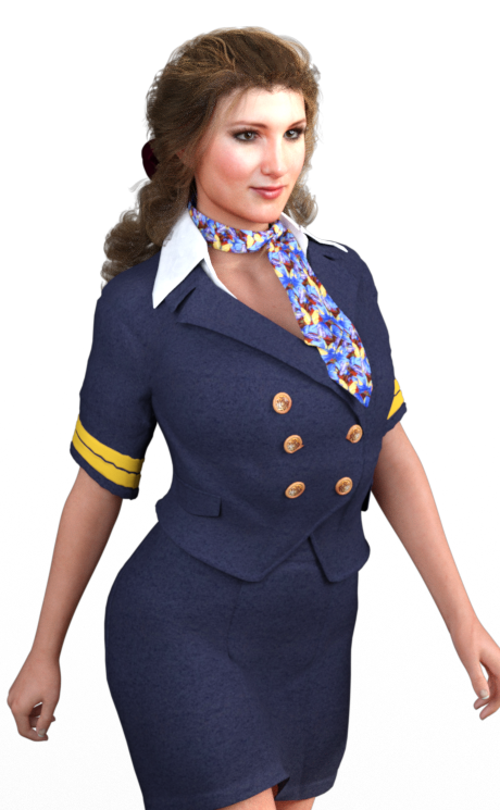 Flight Attendant character.