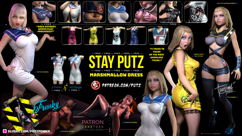 Stay PUTZ Marshmallow Outfit & Ricky Haunt by Patreon.com/PUTZ