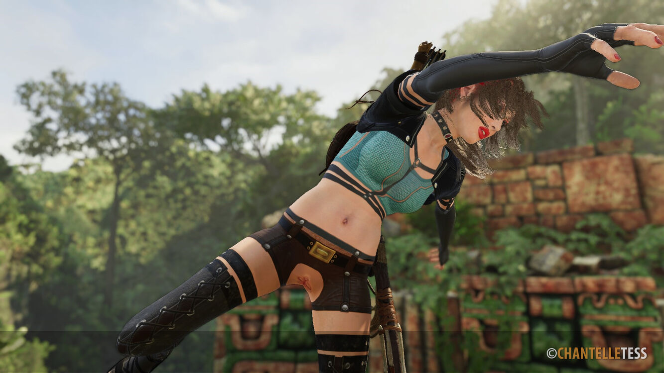 Lara Croft Revolt Series Classic : Crotchless Bikiniless