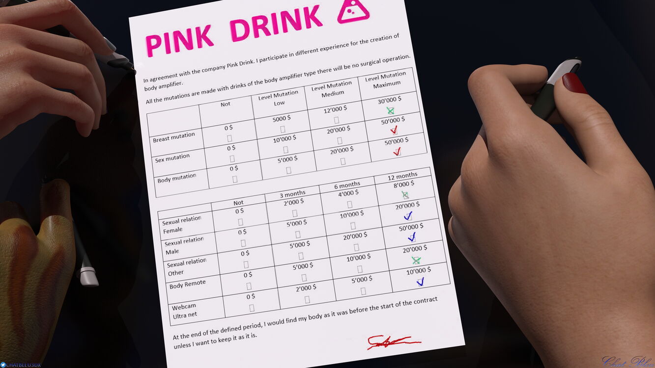 Pink Drink1 - The beginning - update 8 pictures in 4k resolution