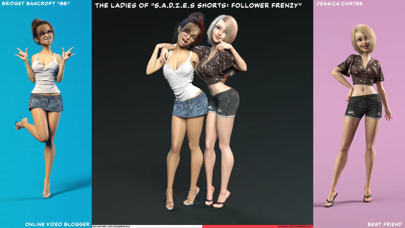 The Ladies of "S.A.D.I.E.s Shorts: Follower Frenzy"