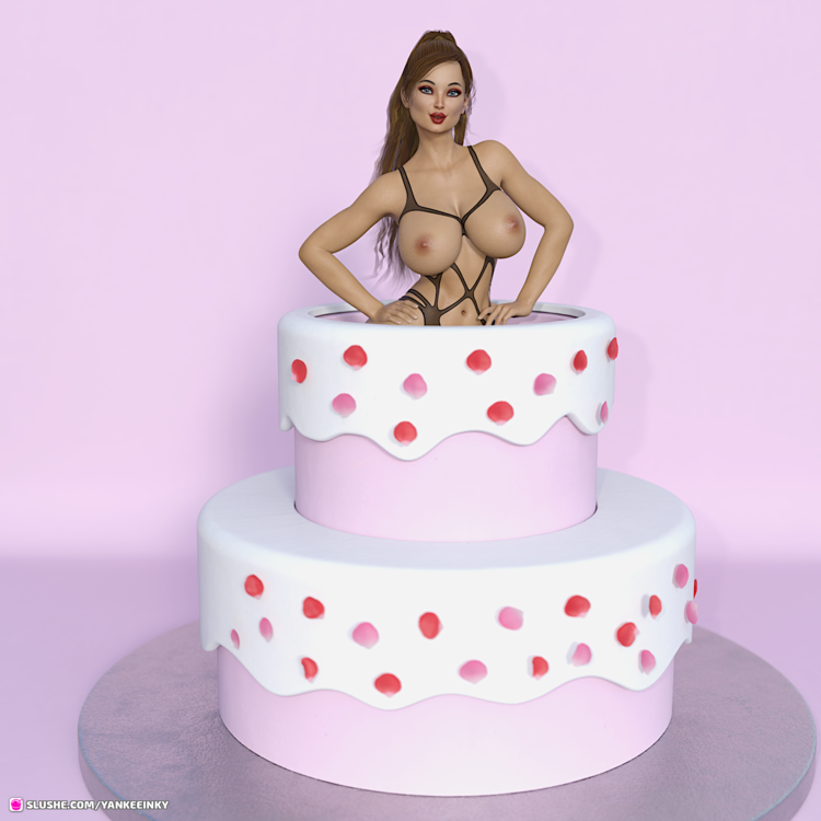 Krissy in a Cake