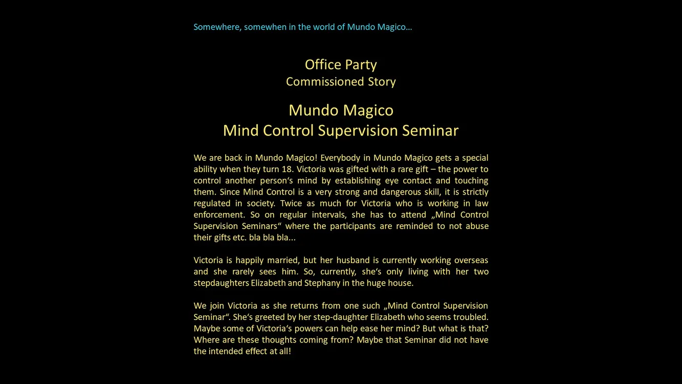 Mundo Magico - Mind Contol Supervision Seminar 1 - Teaser