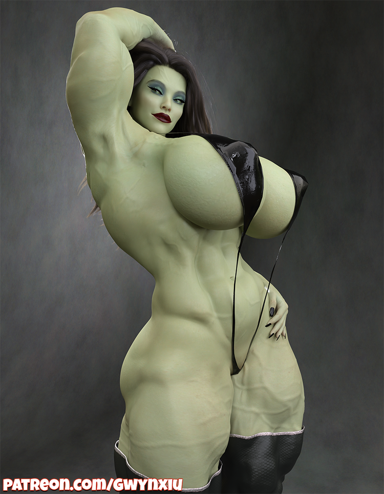 She-Hulk Closeup
