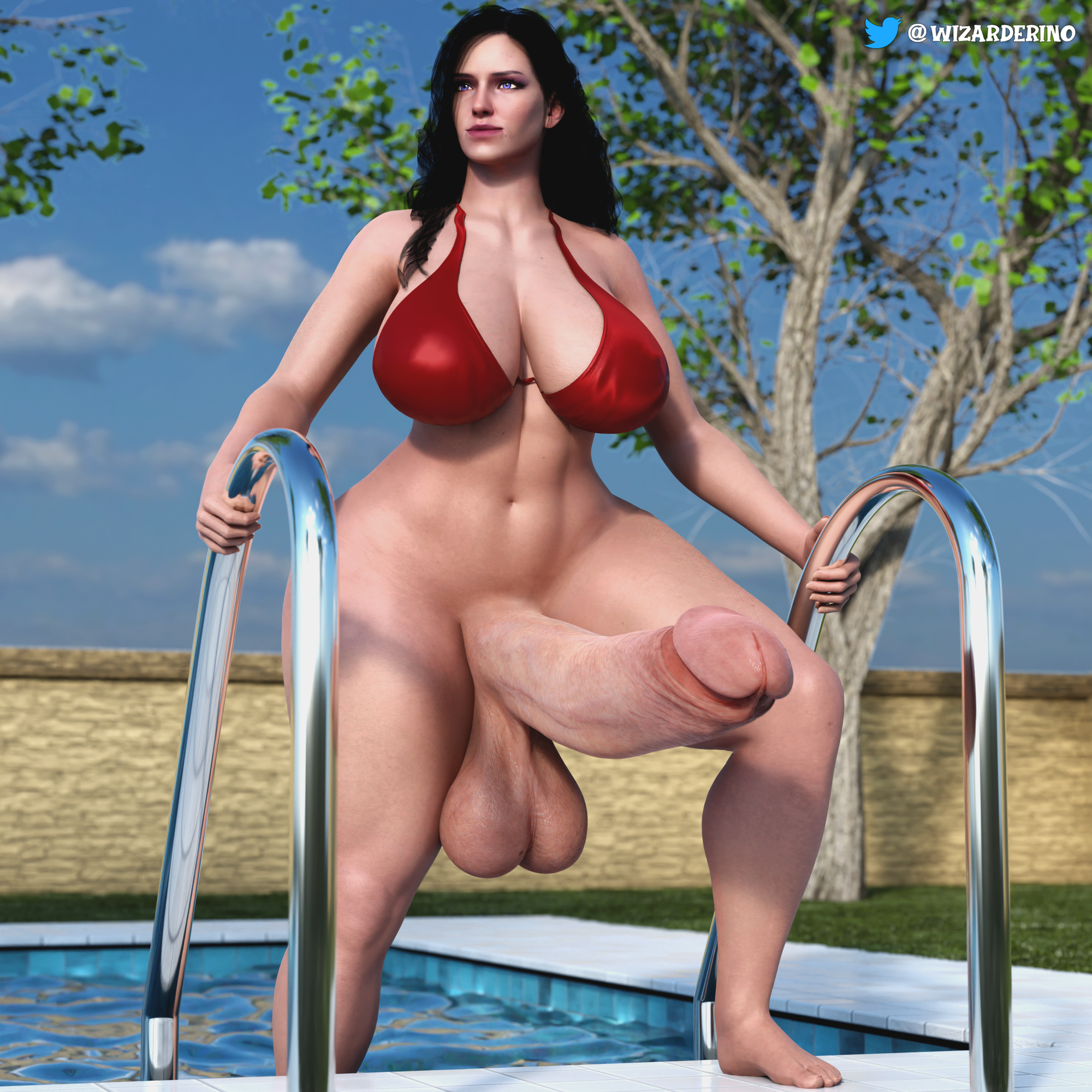 Yen at the pool, wanna join her ?