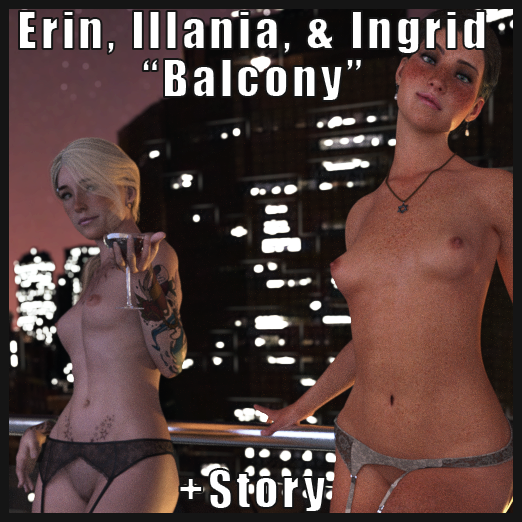 Erin, Illania, & Ingrid - Balcony