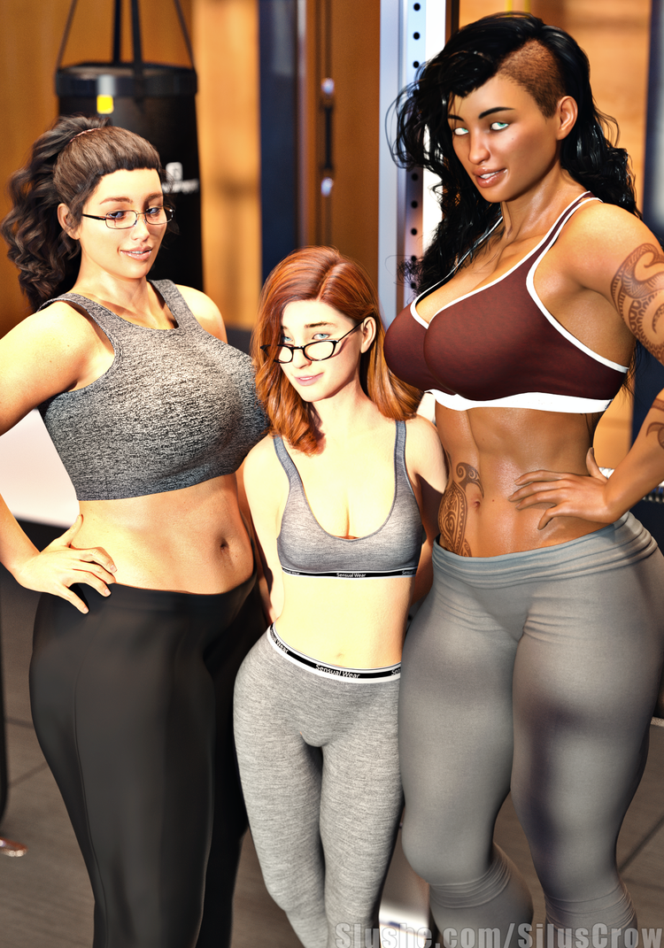 Makayla, Michelle, and Millie - Gym Sandwich