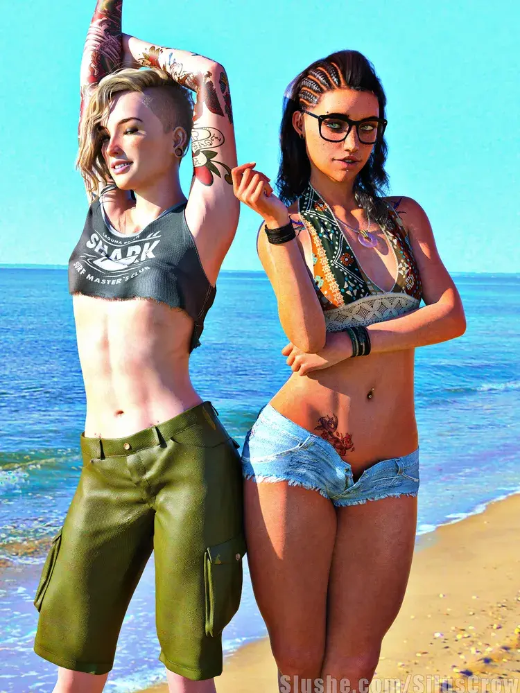 Erin & Robyn - Beach