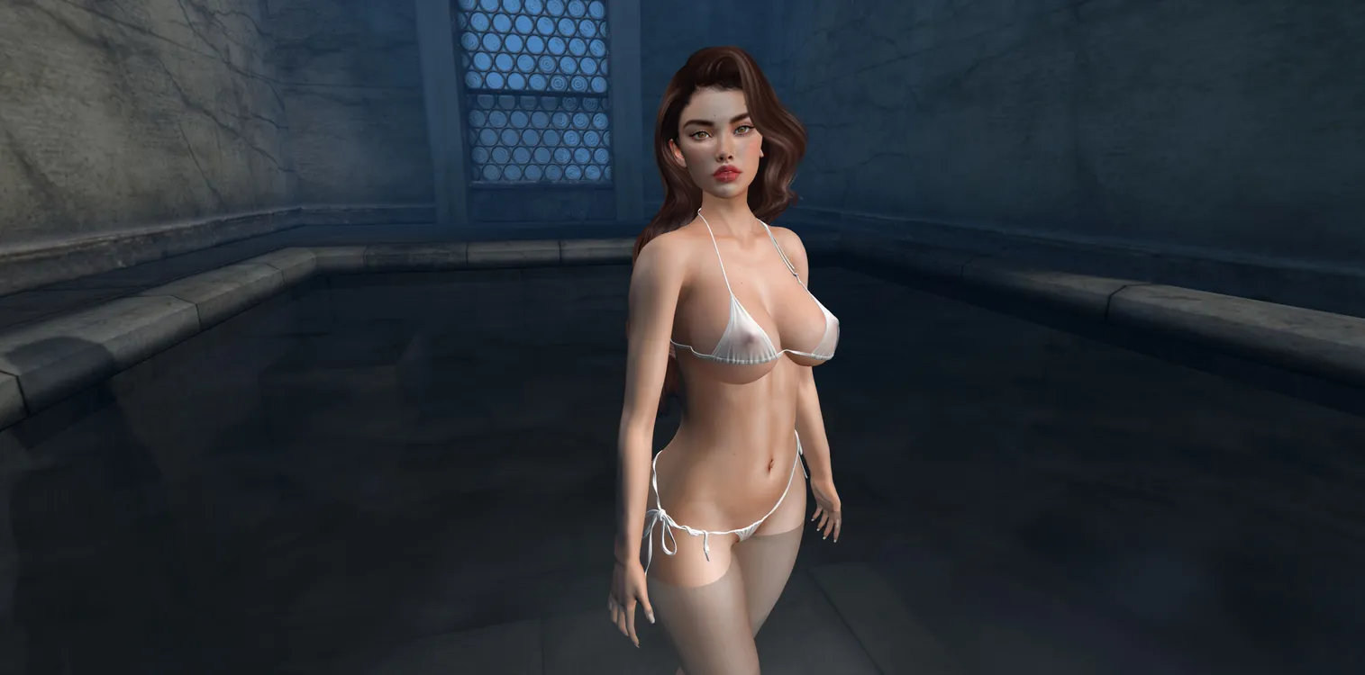 Karla in the pool(bikini and naked)
