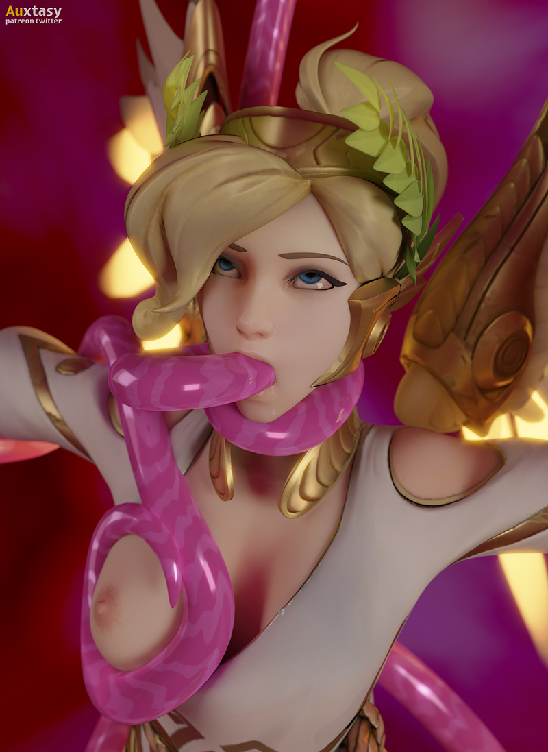 Mercy fucked by tentacles