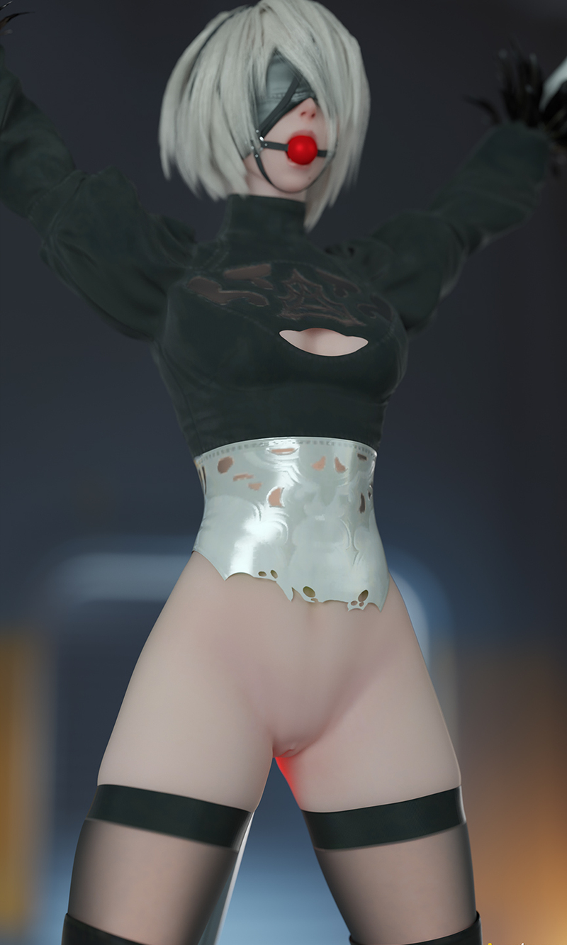 2B fucked in the ass