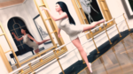 Ballet Practise In Her Dress