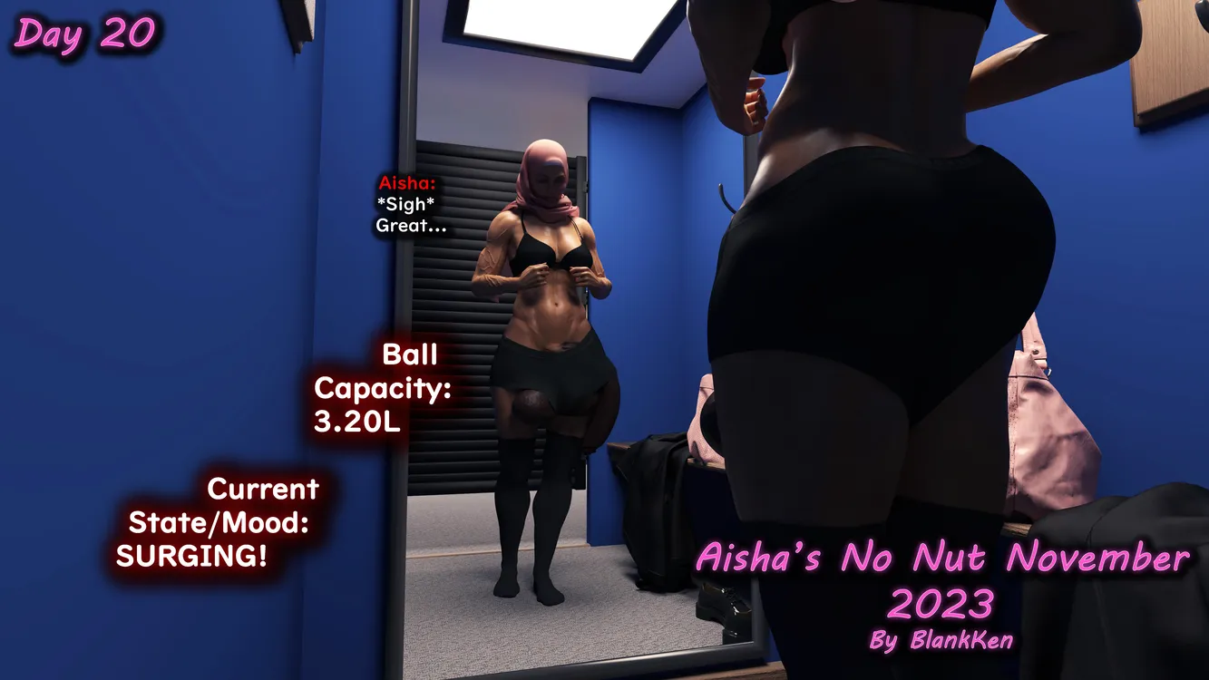 Day 20 - 'You got any bigger sizes...?' Aisha's No Nut November 2023!