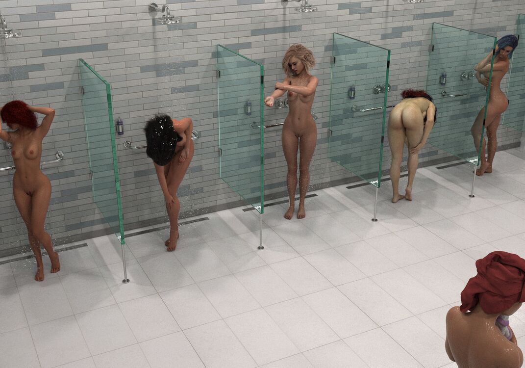 Hidden cam in public shower