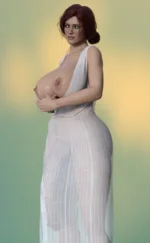 Triss in see-through dress