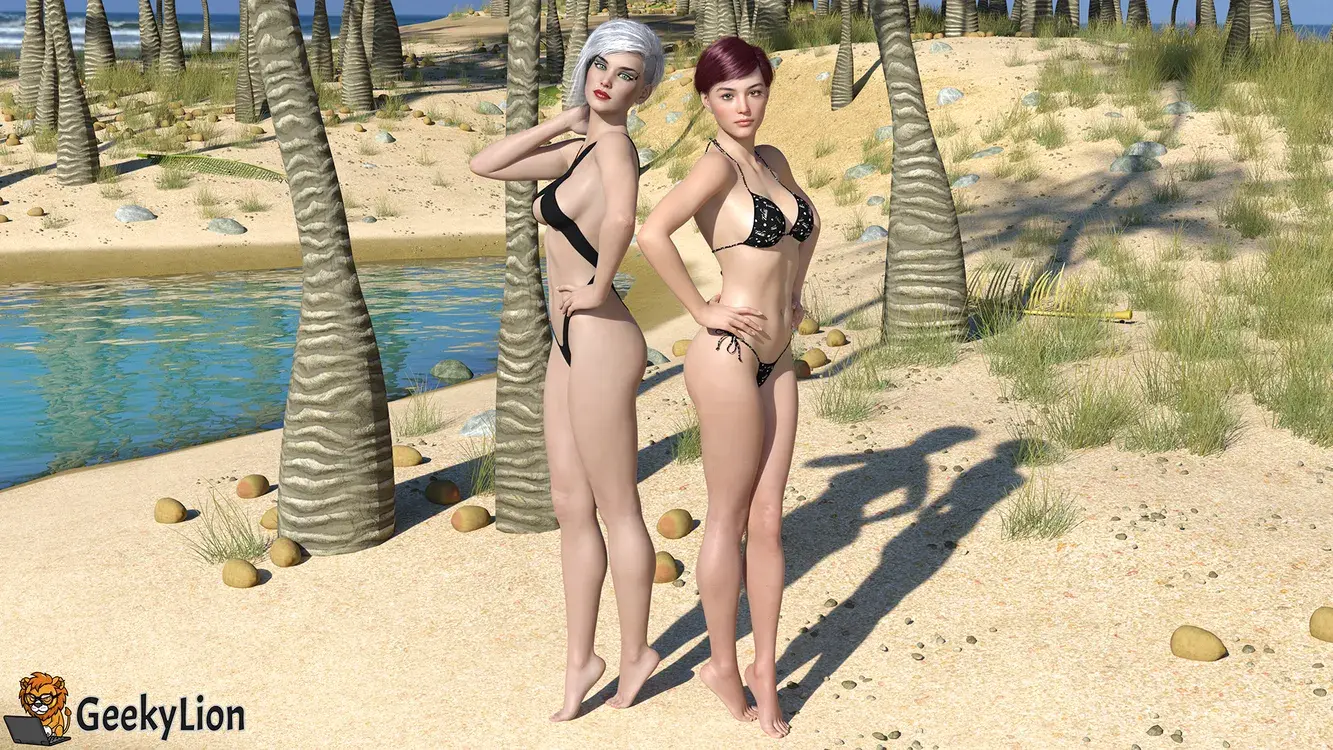 Julia and Quinn - Sexy Troublemakers At The Beach