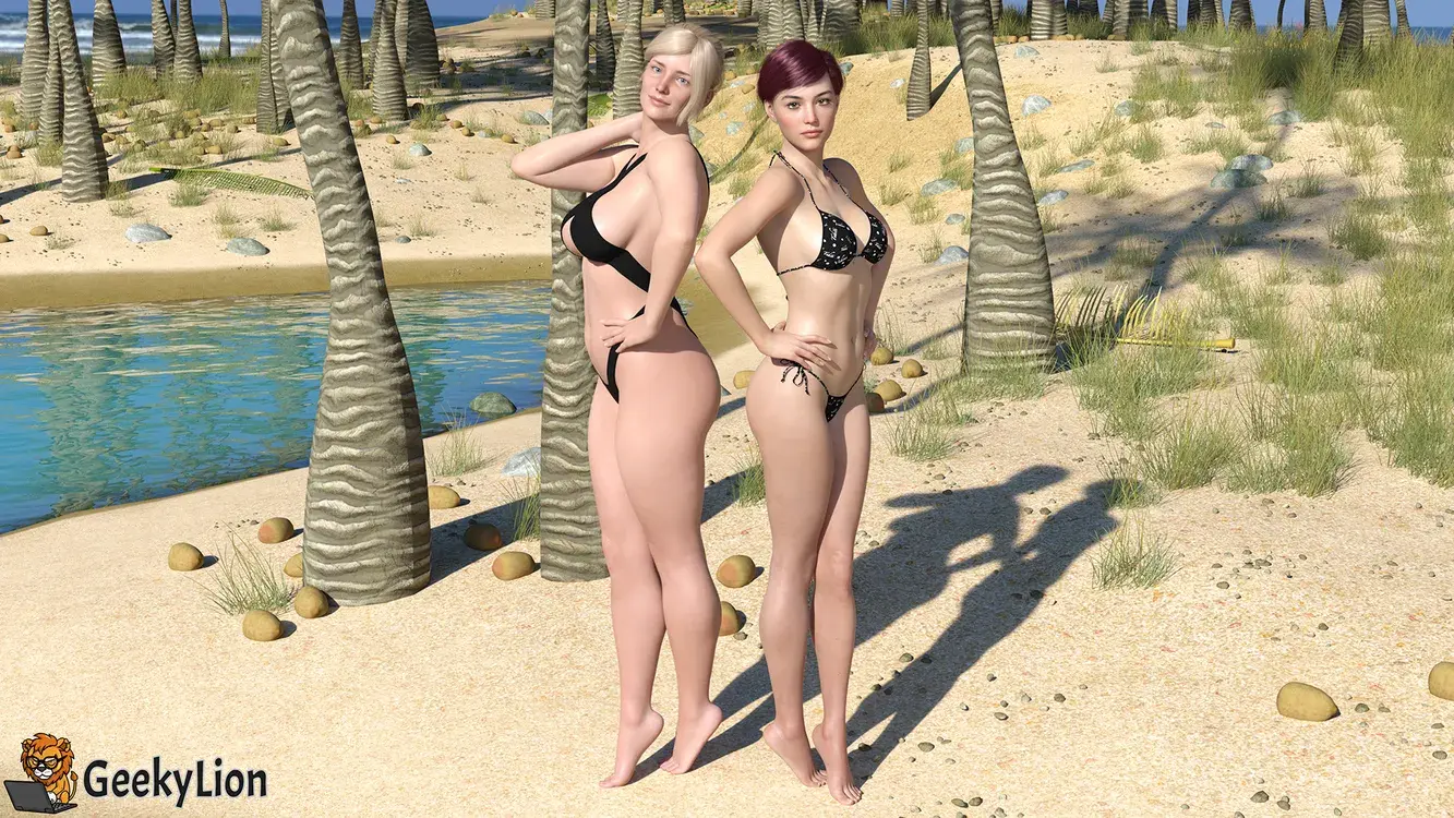 Julia and Sam - Sexy Troublemakers At The Beach
