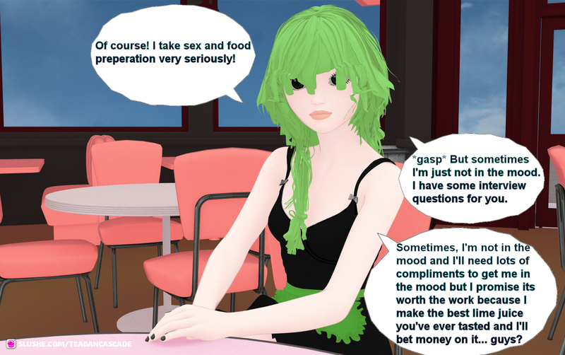 Futanari Cafe: Lime is Hired Pages 3-7