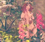 Faun in the flowers
