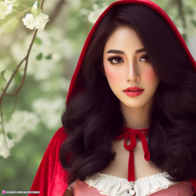 Red Riding Hood's beautiful woman
