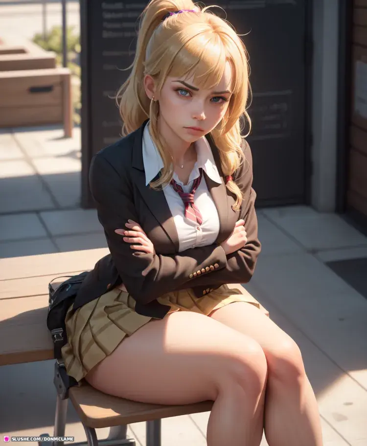 Angry Schoolgirl