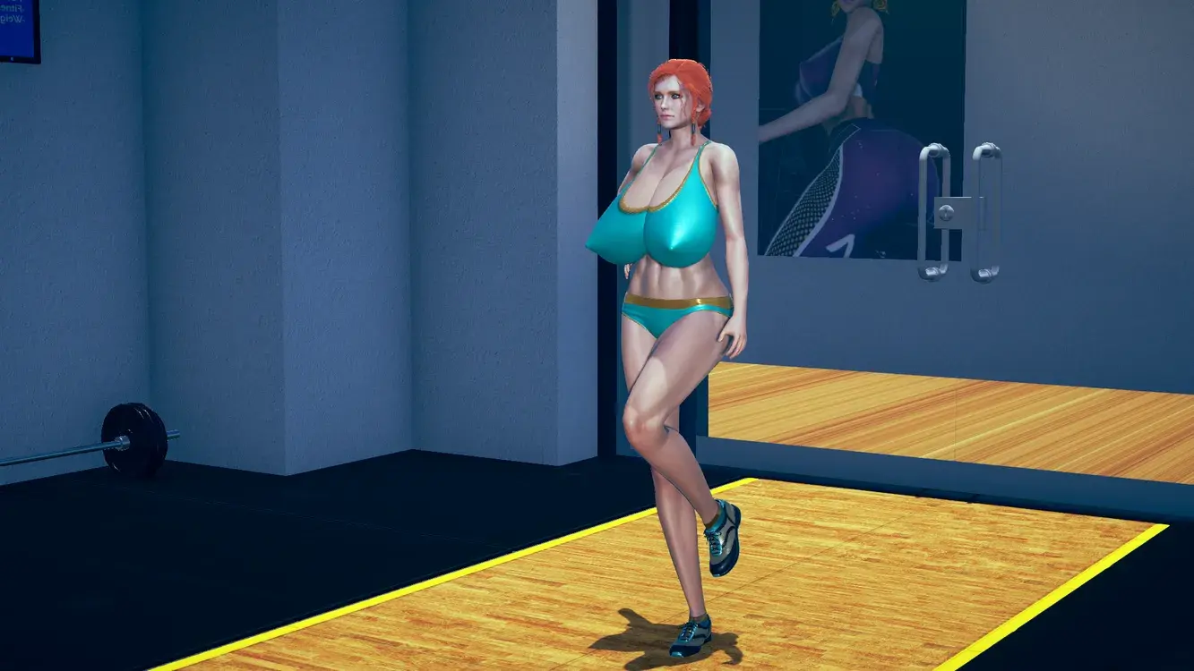 Triss at the gym