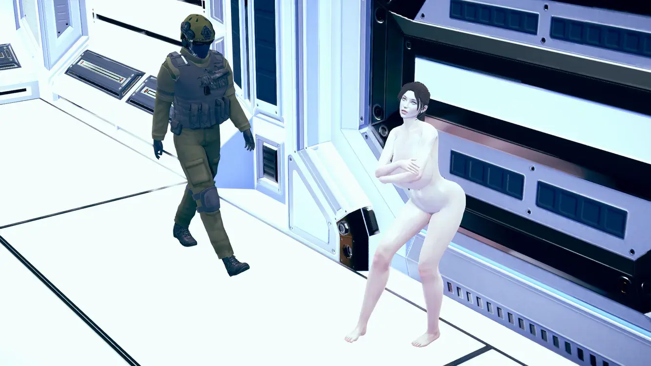 Lara Croft nude stealth mission