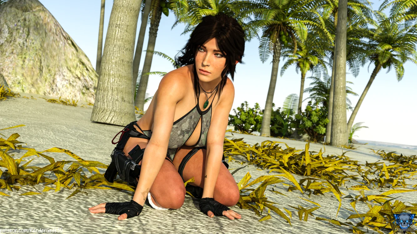 Lara Croft | Beach
