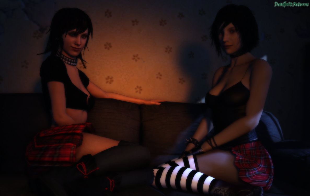 Goth Heather and Emo Zoey [Silent Hill 3/Left 4 Dead]